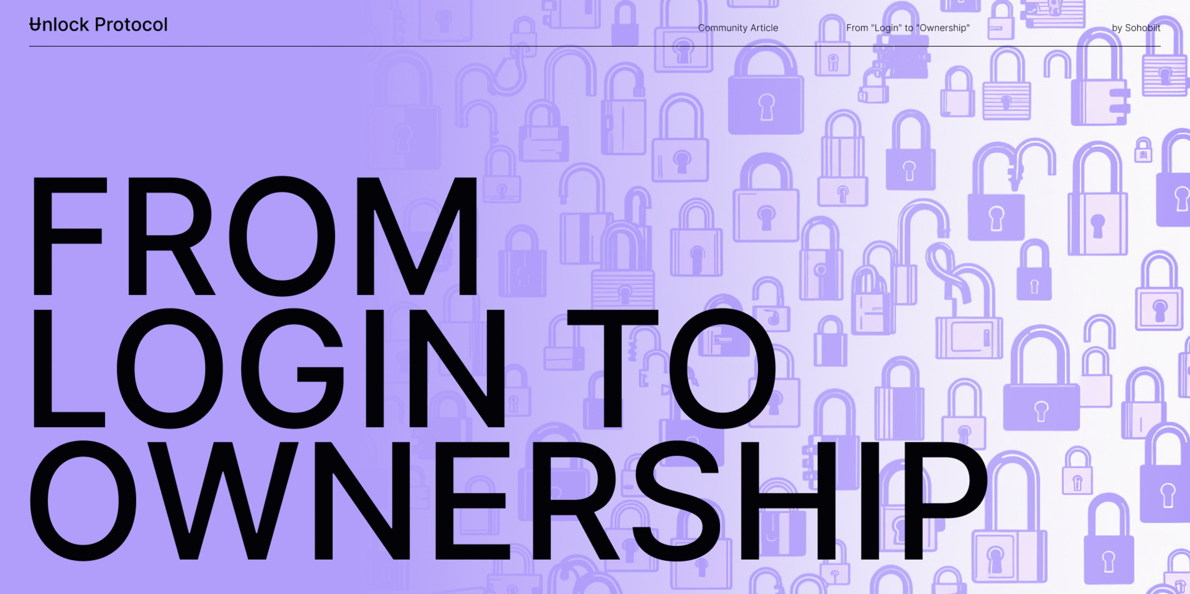 From Login to Ownership