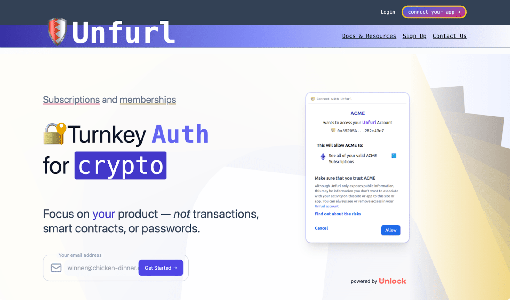 Unfurl Connect | Unlock Grantee Spotlight