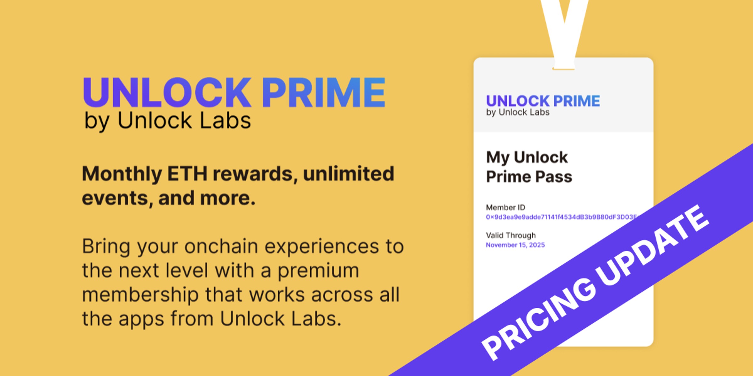 Unlock Prime Membership Pricing Changes